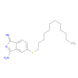1H-Isoindol-3-amine, 5-(dodecylthio)-1-imino-