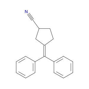 Cyclopentanecarbonitrile, 3-(diphenylmethylene)-