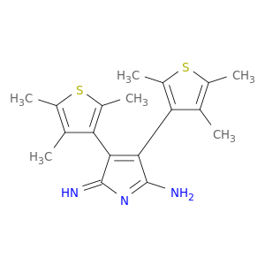 2H-Pyrrol-5-amine, 2-imino-3,4-bis(2,4,5-trimethyl-3-thienyl)-