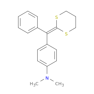 Benzenamine, 4-(1,3-dithian-2-ylidenephenylmethyl)-N,N-dimethyl-