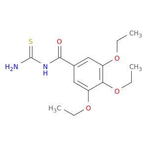 Benzamide, N-(aminothioxomethyl)-3,4,5-triethoxy-