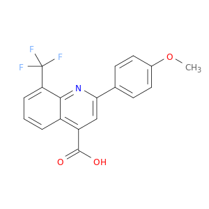 2-(4-methoxyphenyl)-8-(trifluoromethyl)quinoline-4-carboxylic acid