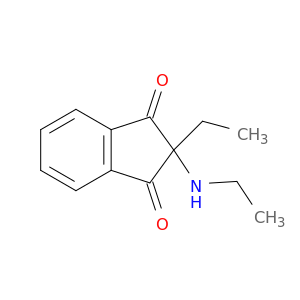 1H-Indene-1,3(2H)-dione, 2-ethyl-2-(ethylamino)-