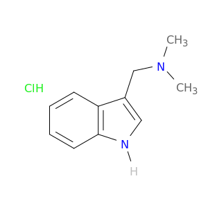1-(1H-indol-3-yl)-N,N-dimethyl-methanamine hydrochloride
