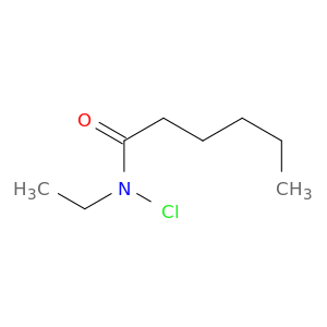 Hexanamide, N-chloro-N-ethyl-