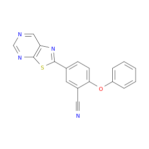 Benzonitrile, 2-phenoxy-5-thiazolo[5,4-d]pyrimidin-2-yl-