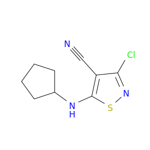 3-chloro-5-(cyclopentylamino)-1,2-thiazole-4-carbonitrile