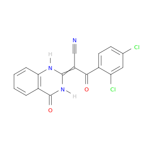 3-(2,4-二氯苯基)-3-氧代-2-(4-氧代-3,4-二氢喹唑啉-2(1H)-亚基)丙腈