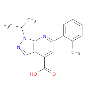 1-Isopropyl-6-(o-tolyl)-1H-pyrazolo[3,4-b]pyridine-4-carboxylic acid