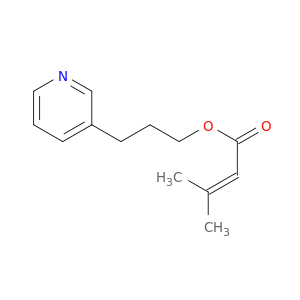 2-Butenoic acid, 3-methyl-, 3-(3-pyridinyl)propyl ester