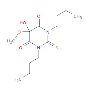 4,6(1H,5H)-Pyrimidinedione,1,3-dibutyldihydro-5-hydroxy-5-methoxy-2-thioxo-