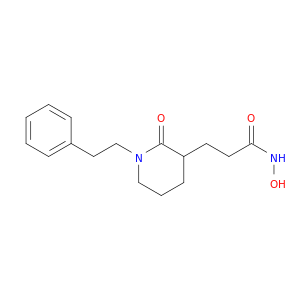 3-Piperidinepropanamide, N-hydroxy-2-oxo-1-(2-phenylethyl)-