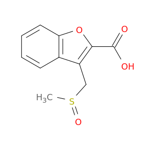 3-(Methanesulfinylmethyl)-1-benzofuran-2-carboxylic acid