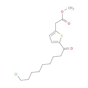 2-Thiopheneacetic acid, 5-(9-chloro-1-oxononyl)-, methyl ester
