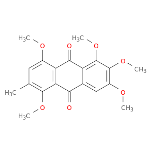 9,10-Anthracenedione, 1,2,3,5,8-pentamethoxy-6-methyl-