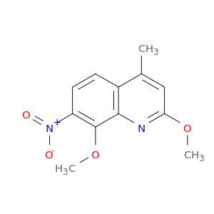 Quinoline, 2,8-dimethoxy-4-methyl-7-nitro-