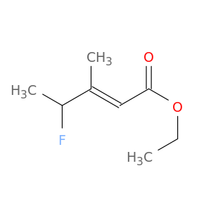 2-Pentenoic acid, 4-fluoro-3-methyl-, ethyl ester, (2E)-