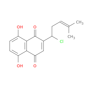 1,4-Naphthalenedione, 2-(1-chloro-4-methyl-3-pentenyl)-5,8-dihydroxy-