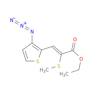2-Propenoic acid, 3-(3-azido-2-thienyl)-2-(methylthio)-, ethyl ester, (Z)-