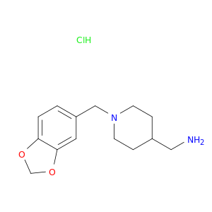 (1-(Benzo[d][1,3]dioxol-5-ylmethyl)piperidin-4-yl)methanamine hydrochloride