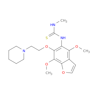Thiourea,N-[4,7-dimethoxy-6-[2-(1-piperidinyl)ethoxy]-5-benzofuranyl]-N'-methyl-
