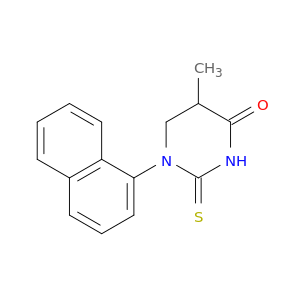 4(1H)-Pyrimidinone, tetrahydro-5-methyl-1-(1-naphthalenyl)-2-thioxo-