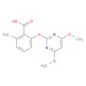 Benzoic acid, 2-[(4,6-dimethoxy-2-pyrimidinyl)oxy]-6-methyl-