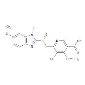 3-Pyridinecarboxylicacid, 4-methoxy-6-[[(6-methoxy-1H-benzimidazol-2-yl)sulfinyl]methyl]-5-methyl-