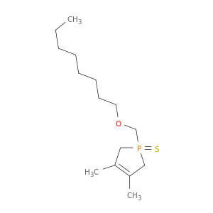 1H-Phosphole, 2,5-dihydro-3,4-dimethyl-1-[(octyloxy)methyl]-, 1-sulfide