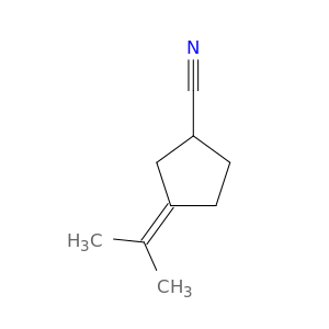 Cyclopentanecarbonitrile, 3-(1-methylethylidene)-