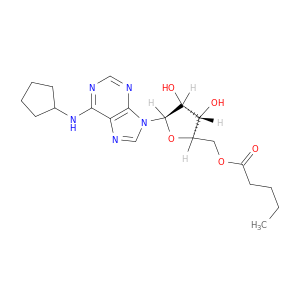 Adenosine, N-cyclopentyl-, 5'-pentanoate