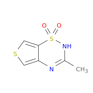 2H-Thieno[3,4-e]-1,2,4-thiadiazine, 3-methyl-, 1,1-dioxide