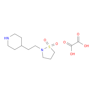 Piperidine, 4-[2-(1,1-dioxido-2-isothiazolidinyl)ethyl]-, ethanedioate(1:1)