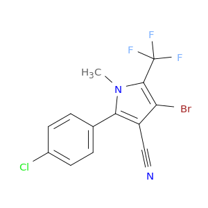 2-对氯苯基-4-溴-1-甲基-5-三氟甲基吡咯-3-腈