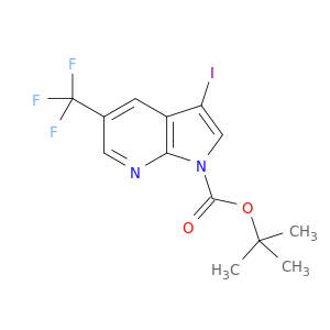 tert-Butyl 3-iodo-5-(trifluoromethyl)-1H-pyrrolo[2,3-b]pyridine-1-carboxylate
