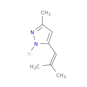 1H-Pyrazole, 3-methyl-5-(2-methyl-1-propenyl)-