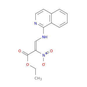 2-Propenoic acid, 3-(1-isoquinolinylamino)-2-nitro-, ethyl ester, (Z)-