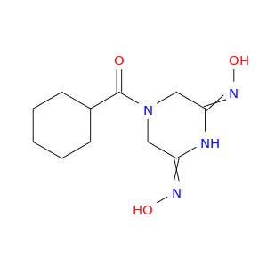 2,6-Piperazinedione, 4-(cyclohexylcarbonyl)-, 2,6-dioxime