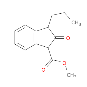1H-Indene-1-carboxylic acid, 2,3-dihydro-2-oxo-3-propyl-, methyl ester