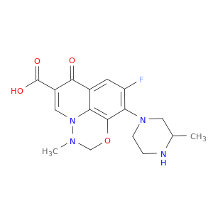 7H-Pyrido[3,2,1-ij][4,1,2]benzoxadiazine-6-carboxylicacid, 9-fluoro-2,3-dihydro-3-methyl-10-(3-methyl-1-piperazinyl)-7-oxo-
