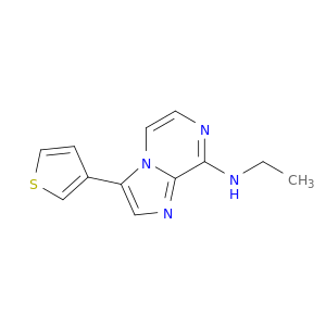 Imidazo[1,2-a]pyrazin-8-amine, N-ethyl-3-(3-thienyl)-