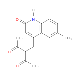 2,4-Pentanedione, 3-[(1,2-dihydro-6-methyl-2-oxo-4-quinolinyl)methyl]-