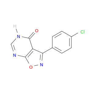 Isoxazolo[5,4-d]pyrimidin-4(5H)-one, 3-(p-chlorophenyl)-