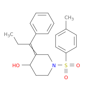 4-Piperidinol, 1-[(4-methylphenyl)sulfonyl]-3-(1-phenylpropylidene)-