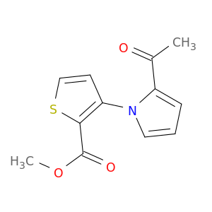 2-Thiophenecarboxylic acid, 3-(2-acetyl-1H-pyrrol-1-yl)-, methyl ester