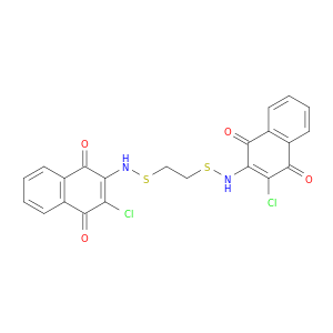 1,2-Ethanedisulfenamide,N1,N2-bis(3-chloro-1,4-dihydro-1,4-dioxo-2-naphthalenyl)-