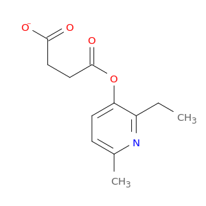 Butanedioic acid, mono(2-ethyl-6-methyl-3-pyridinyl) ester