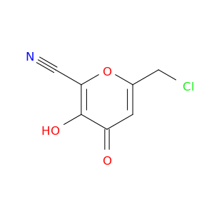 4H-Pyran-2-carbonitrile, 6-(chloromethyl)-3-hydroxy-4-oxo-