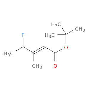 2-Pentenoic acid, 4-fluoro-3-methyl-, 1,1-dimethylethyl ester, (2E)-