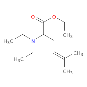 4-Hexenoic acid, 2-(diethylamino)-5-methyl-, ethyl ester